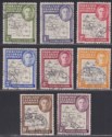 Falkland Islands Dependencies 1946 KGVI Thick Map Set Used SG G1-G8 cat £28