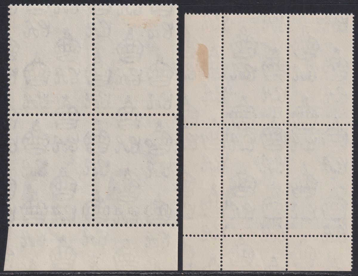 Falkland Islands Dependencies 1948 KGVI Royal Silver Wedding Blks Mint SG G19-20