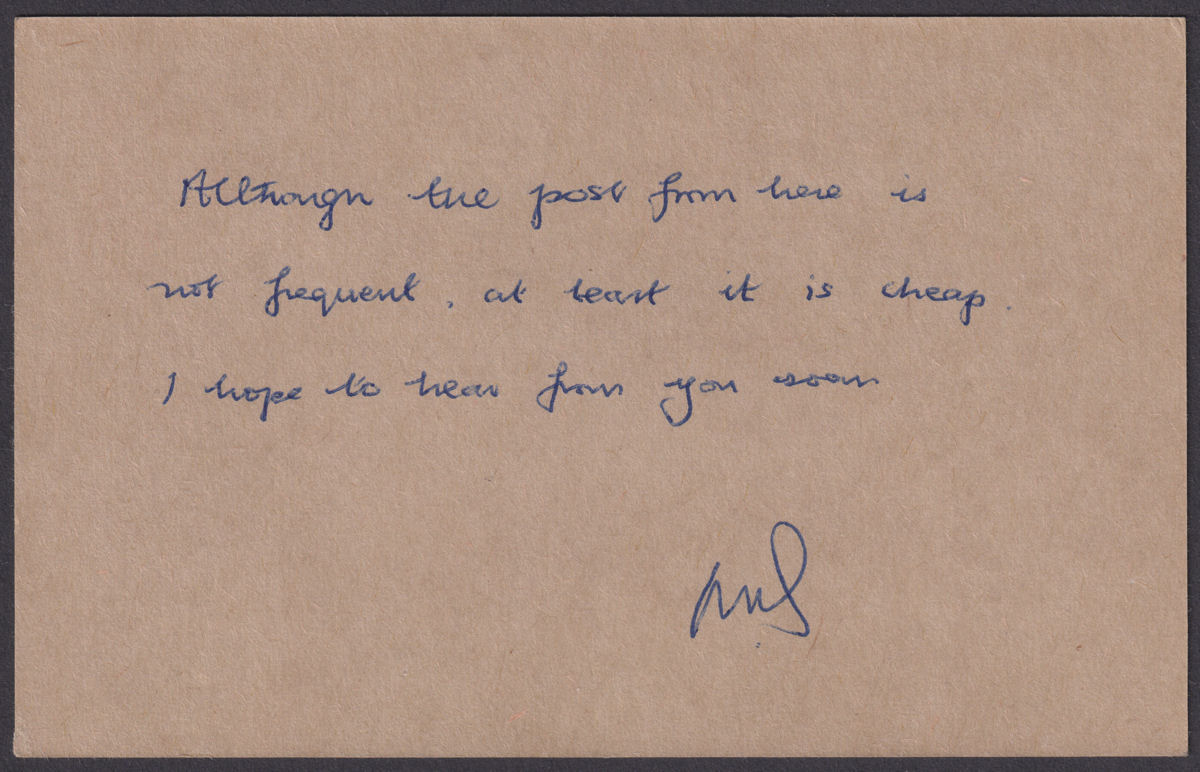 South Georgia 1970 QEII ½d x4 Uprating 1d Postal Stationery Postcard Used