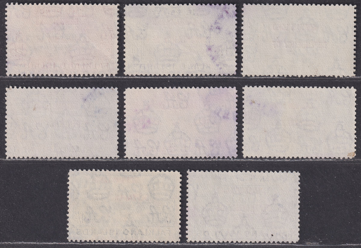 Falkland Islands Dependencies 1944 KGVI Graham Land Overprint Set Used SG A1-A8
