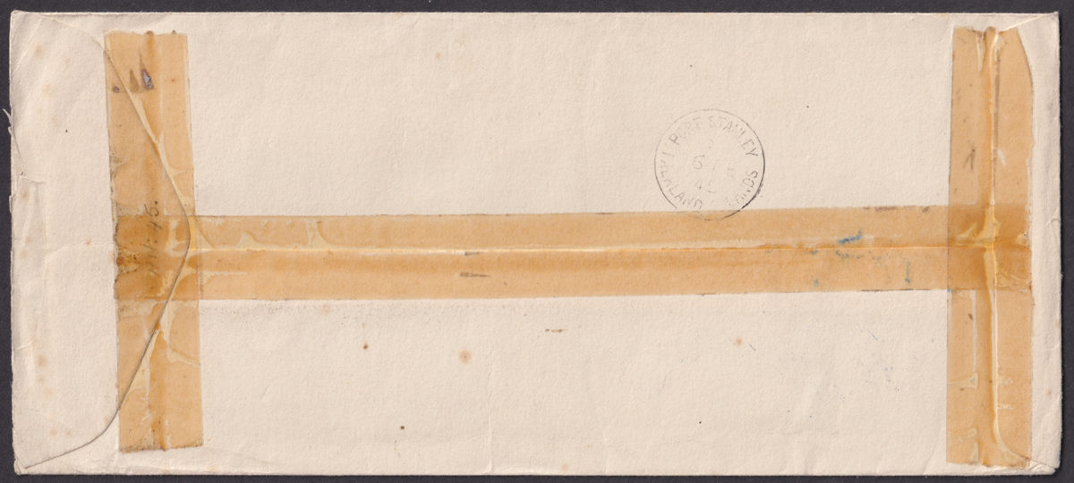 Falkland Islands Dependencies 1945 KGVI Graham Land Opt Censor Cover Used to UK