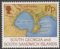Click for more photos and details South Georgia + South Sandwich Islands 1994 Larsen 17p watermark Inverted SG251w