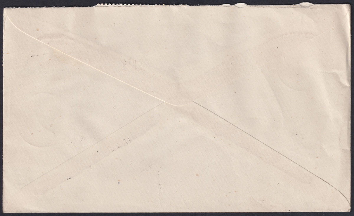 Falkland Islands 1949 KGVI 1sh 1d x3 Used on Air Mail Cover to UK