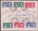 Click for more photos and details Falkland Islands 1937 KGVI Coronation Registered First Day Cover Used Gibraltar