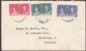 Click for more photos and details Falkland Islands used South Georgia 1937? KGVI Coronation Cover to Edinburgh