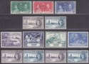Click for more photos and details Falkland Islands 1937-49 KGVI Coronation, Victory, UPU Mint / Used