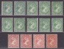 Click for more photos and details Falkland Islands 1891 Queen Victoria ½d, 1d Selection Mostly Mint