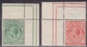 Click for more photos and details Falkland Islands 1912 King George V ½d, 1d Corner Marginal Mint