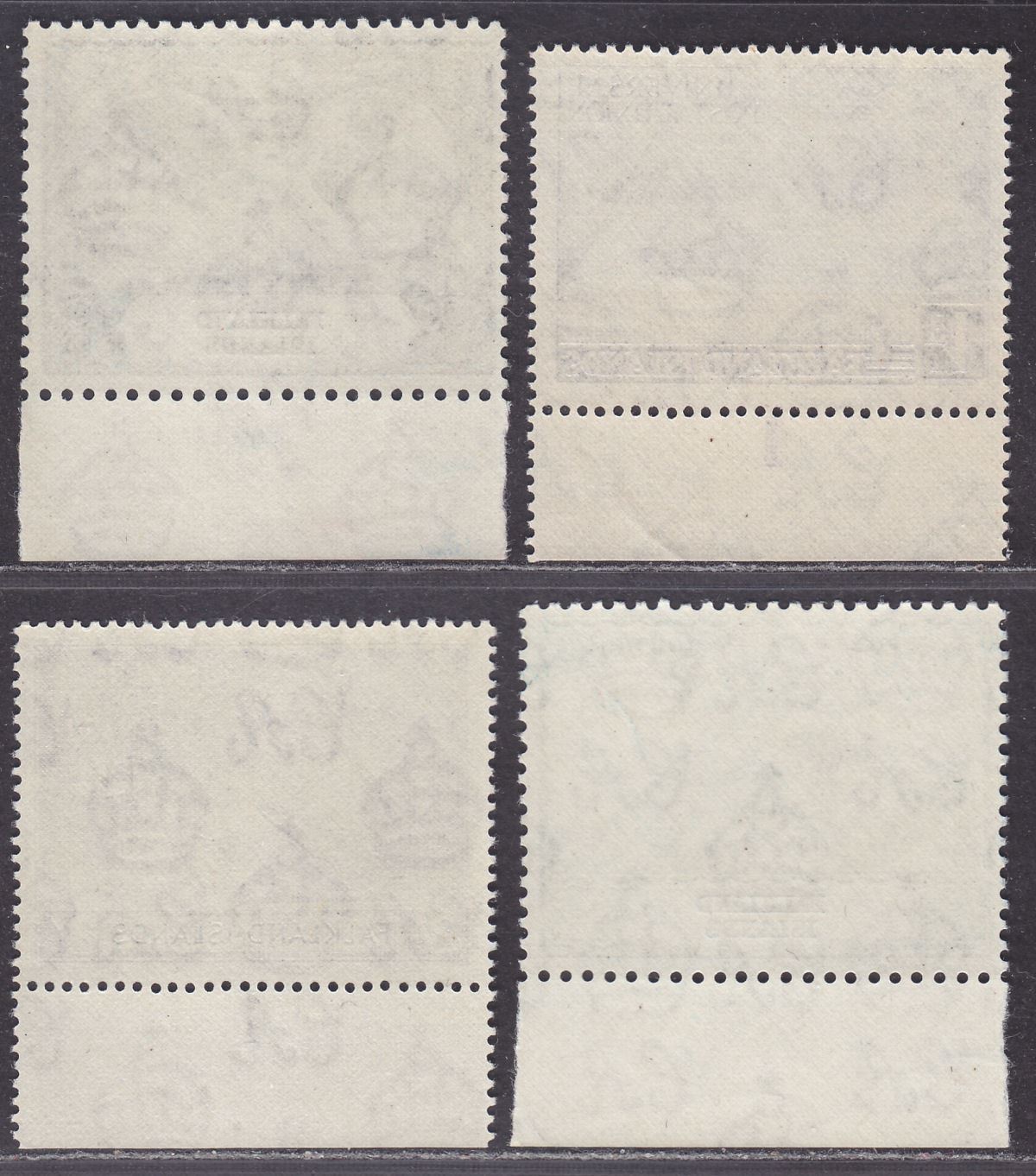 Falkland Islands 1949 KGVI UPU Plate No Set UM Mint SG168-171 cat £11.50 MNH