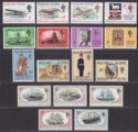 Click for more photos and details Falkland Islands 1969-70 QEII Mint Selection incl Air Service / Defence / SS GB