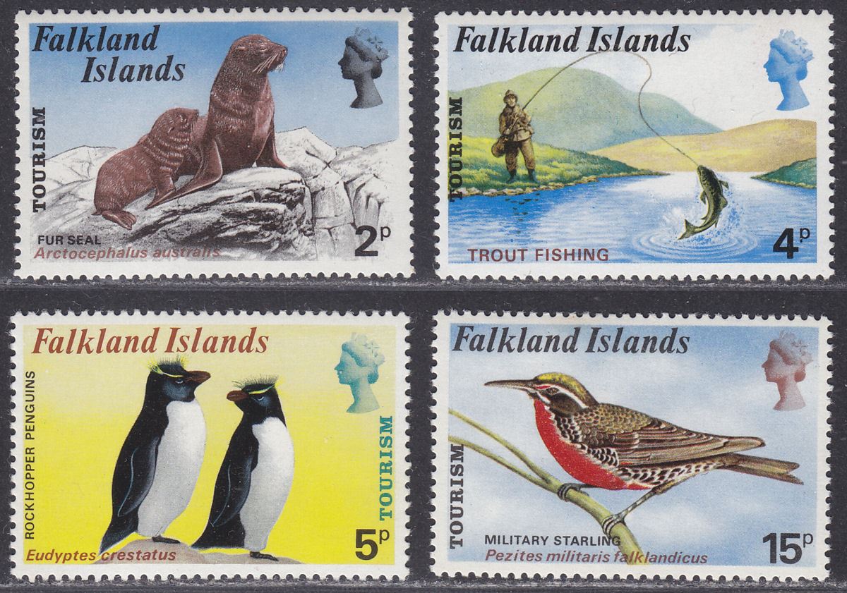 Falkland Islands 1974 QEII Tourism Set Mint SG296-299 cat £20