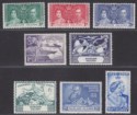 Click for more photos and details Falkland Islands 1937-49 KGVI Omnibus Selection Mint - Coronation, UPU, RSW 2½d