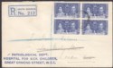 Click for more photos and details Falkland Islands used South Georgia 1937 KGVI 2½d Coronation Reg First Day Cover