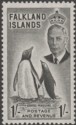 Falkland Islands 1952 KGVI Penguins 1sh Black Mint SG180