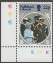 Falkland Islands 1985 Queen Mother 22p Wmk Inverted Mint SG506w
