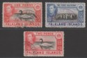 Click for more photos and details Falkland Islands 1938 KVI Selection Used with FOX BAY / SOUTH GEORGIA Postmarks