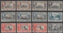 Click for more photos and details Falkland Islands 1938-50 KGVI Part Set 6d - 2sh6d with Shades Used SG155-160