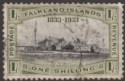Click for more photos and details Falkland Islands 1933 KGV Centenary 1sh Government House Used SG134 cat £100