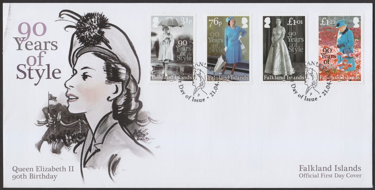 Falkland Islands 2016 QEII 90th Birthday Official First Day Cover