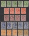 Falkland Islands 1912-20 King George V Short Set to 1sh with Shades Mint SG60-65