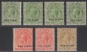 Falkland Islands 1918 KGV War Stamp Overprint ½d, 1d, 1sh Selection Mint