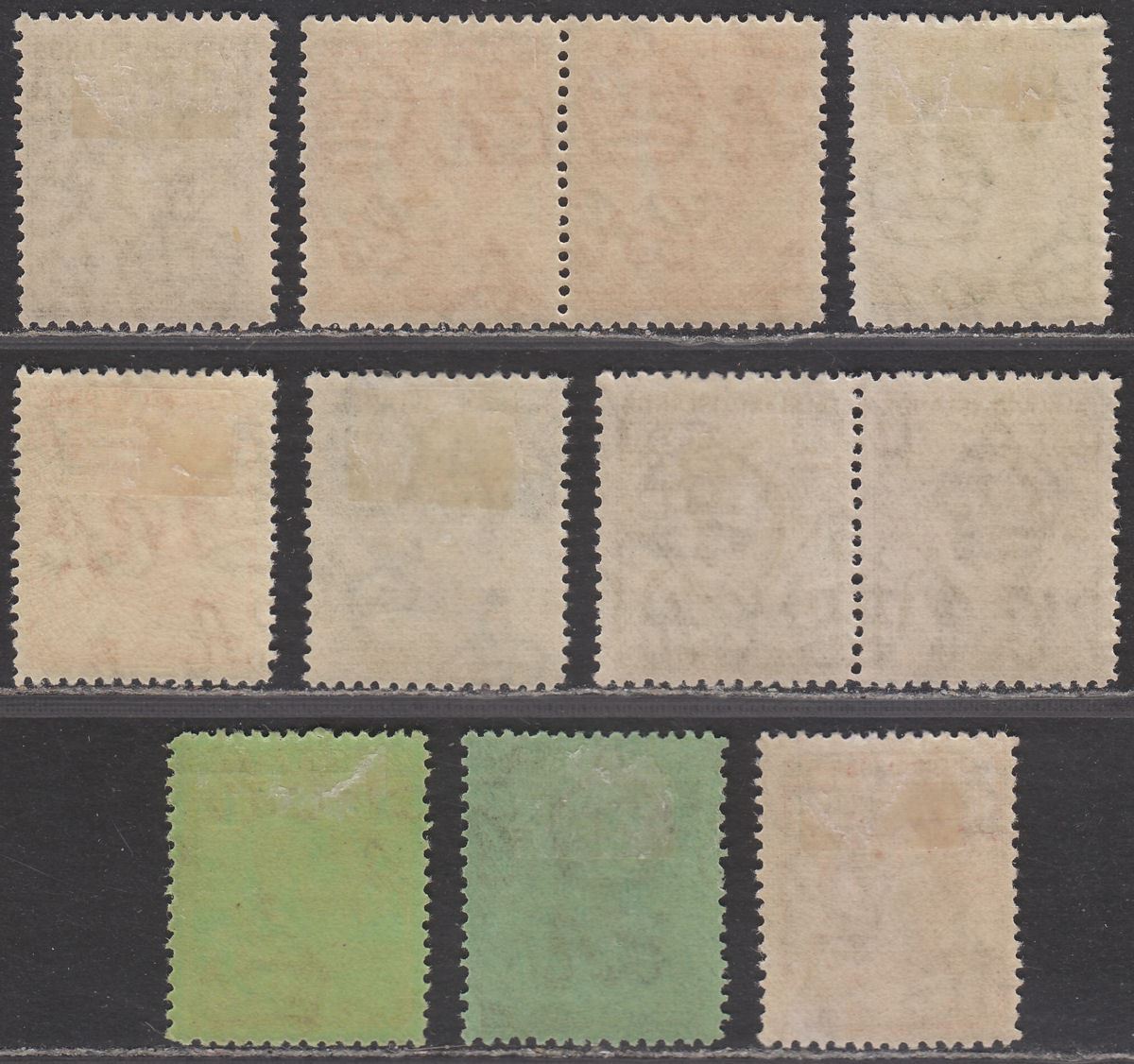 Falkland Islands 1929-37 KGV Fin Whale and Penguins Set to 1sh Mint SG116-122a