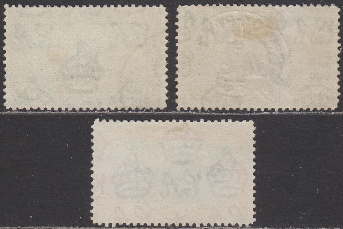 Falkland Islands 1933 KGV Centenary ½d, 1½d, 4d Used cat £70