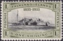 Falkland Islands 1933 KGV Centenary Government House 1sh Mint SG134 cat £75