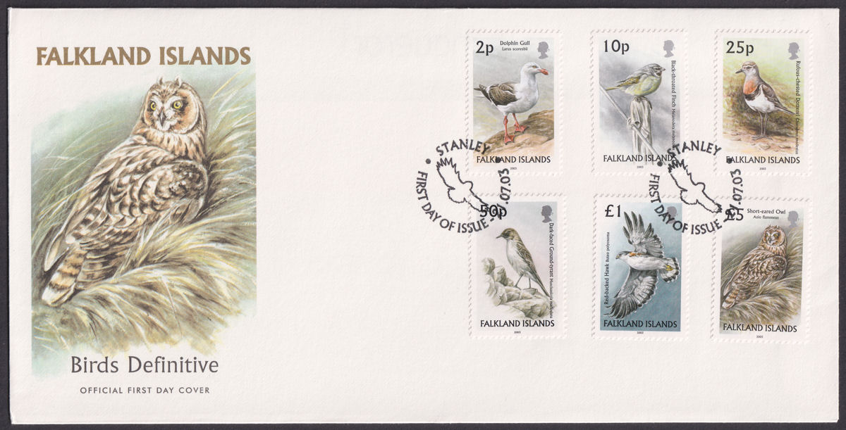 Falkland Islands 2003 QEII Birds Official Pair of First Day Covers SG954-965