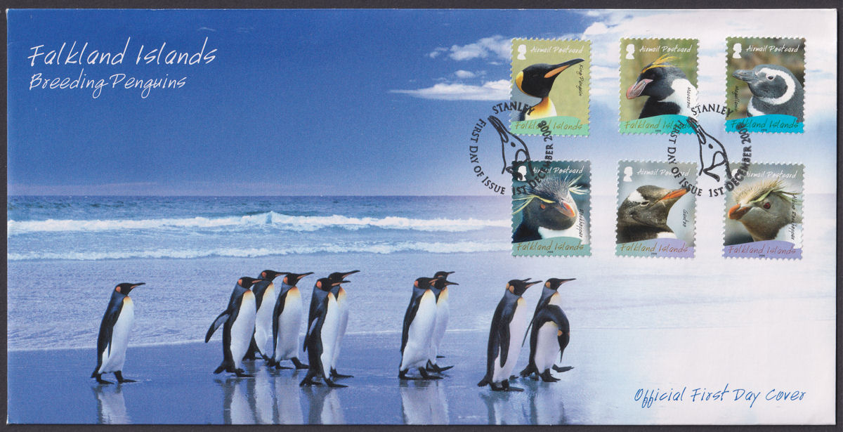 Falkland Islands 2008 Breeding Penguins Official First Day Cover SG1120-1125