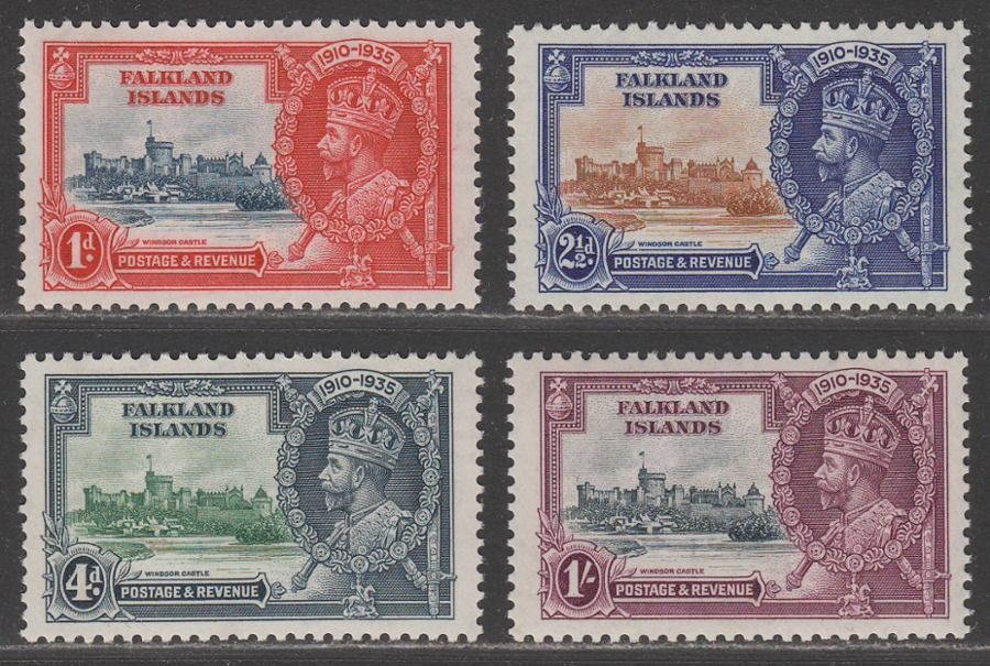 Falkland Islands 1935 KGV Silver Jubilee Set UM Mint SG139142 cat £48