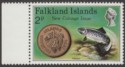 Click for more photos and details Falkland Islands 1975 Coinage 2p watermark Inverted SG316w