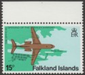 Click for more photos and details Falkland Islands 1979 Stanley Airport 15p watermark Inverted SG362w