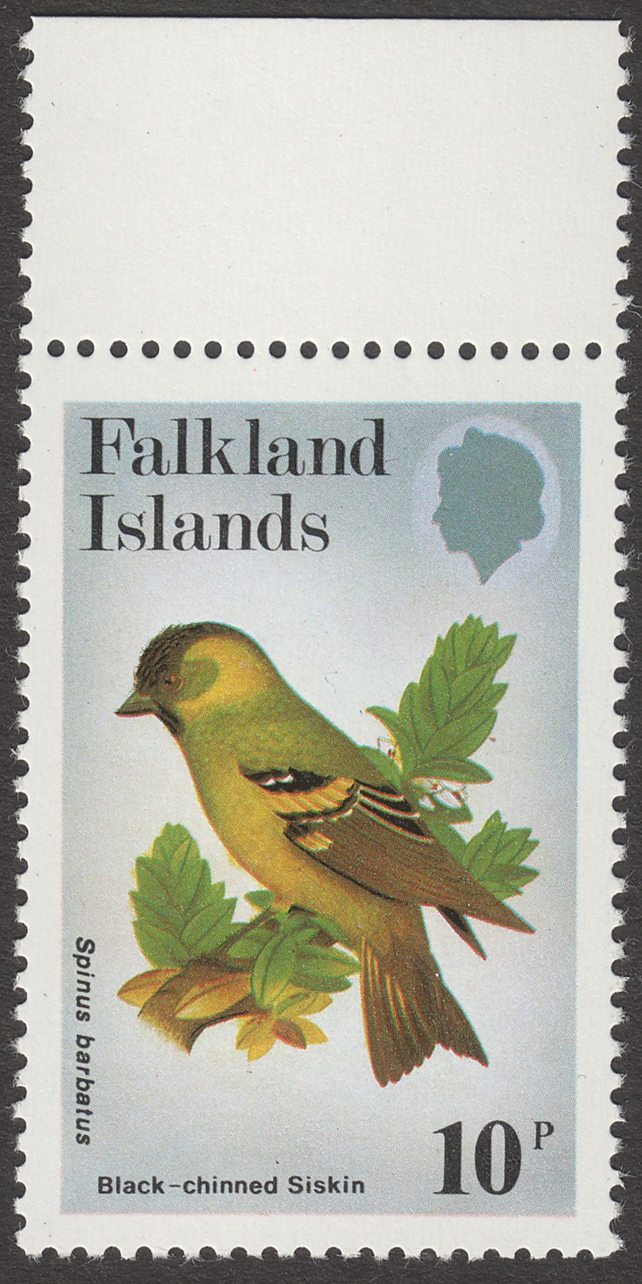 Falkland Islands 1982 QEII Passerines 10p watermark Upright Mint SG434w