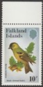 Click for more photos and details Falkland Islands 1982 QEII Passerines 10p watermark Upright Mint SG434w