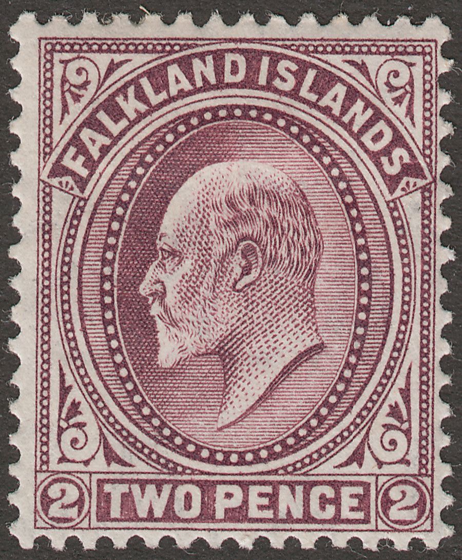 Falkland Islands 1904 KEVII 2d Purple Mint SG45