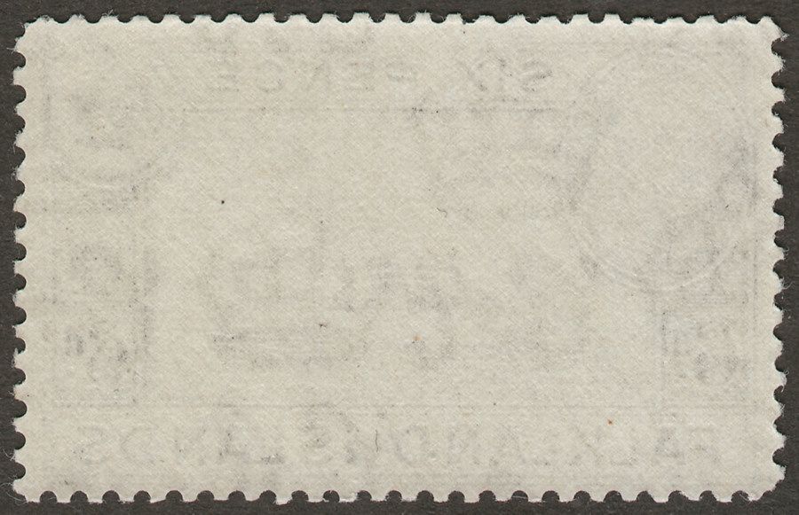 Falkland Islands 1949 KGVI 6d Black Mint SG156