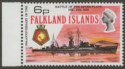 Falkland Islands 1974 QEII River Plate 6p wmk Inverted Mint SG308w