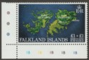 Click for more photos and details Falkland Islands 1982 QEII Rebuilding Fund £1 + £1 wmk Inverted Mint SG430w