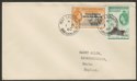 Click for more photos and details Falkland Islands Dependencies 1960 QEII Trans-Ex 2½d ½d Cover PORT LOCKROY pmk