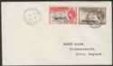 Click for more photos and details Falkland Islands Dependencies 1960 QEII Ships 2d + 1d Used on Cover HOPE BAY