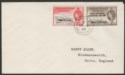 Click for more photos and details Falkland Islands Dependencies 1960 QEII Ships 2d + 1d Used on Cover BASE Z