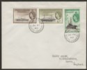 Click for more photos and details Falkland Islands Dependencies 1960 QEII Ships 1½d + 1d + 1d Cover SIGNY ISLAND