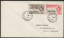 Click for more photos and details Falkland Islands Dependencies 1961 QEII Trans 1d + 2d Cover BASE E STONINGTON IS