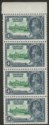 Click for more photos and details Falkland Islands 1935 KGV Silver Jubilee 4d Margin Strip of 4 Mint SG141 cat £96