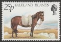 Click for more photos and details Falkland Islands 1981 QEII Farm Animals 25p watermark Inverted SG394w