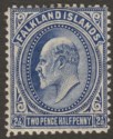 Click for more photos and details Falkland Islands 1912 KEVII 2½d Deep Blue Mint SG46b cat £275 with BPA Cert