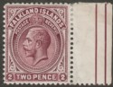 Click for more photos and details Falkland Islands 1914 KGV 2d Deep Reddish Purple Line Perf Mint SG62a
