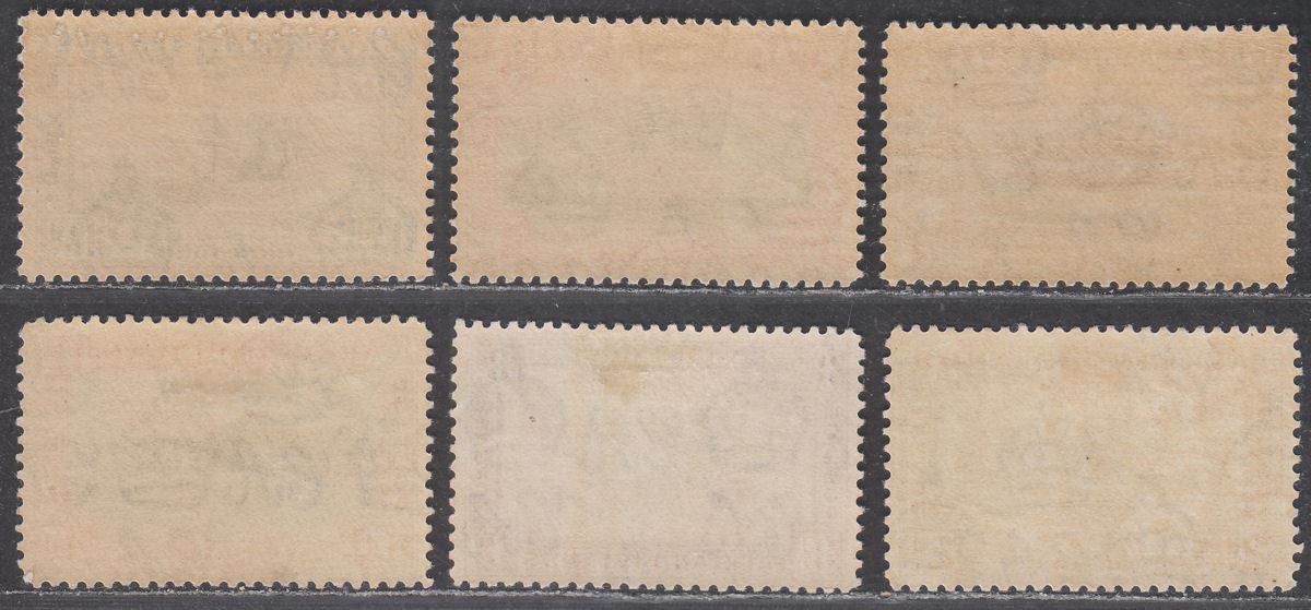 Falkland Islands 1933 KGV Centenary Set to 4d Mint SG127-132 cat £100 toned gum