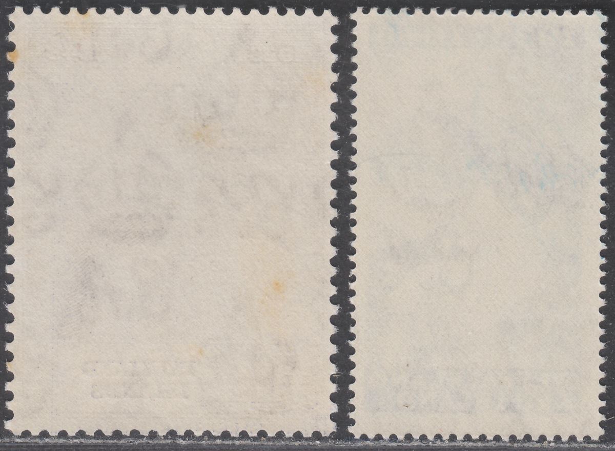 Falkland Islands 1948 KGVI Royal Silver Wedding 2½d, £1 Mint SG166-167 cat £90